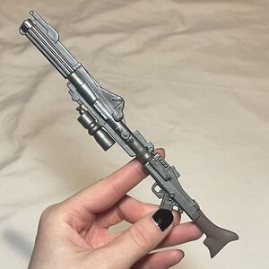 Vintage Star Wars DC-15A Silver Blaster‎ Rifle Clone trooper 12 in Figure